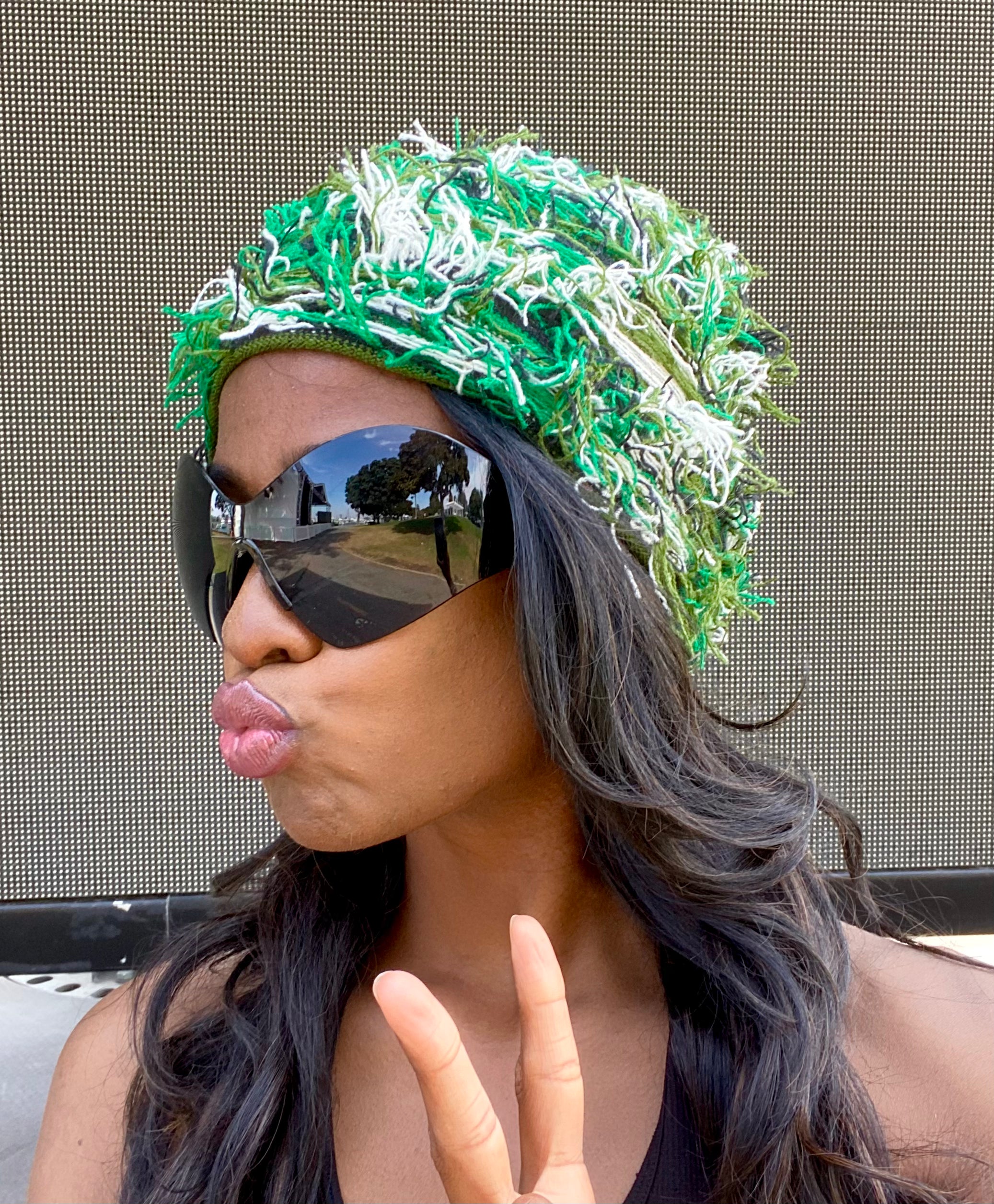 Green Frillz Hat